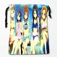 W-153 K-ON не сказать ленивый Пользовательский логотип напечатанный получить мешок степень сжатия сумки drawstring сумки размер 18X22 см R801R153RH