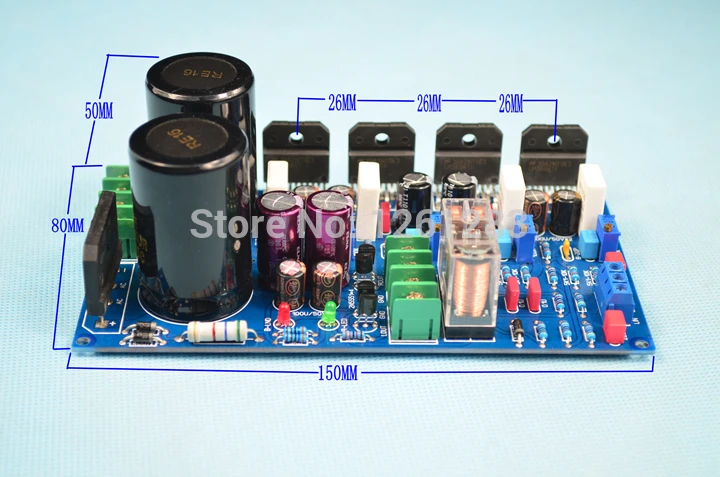 Assembledm 120 W+ 120 W LM3886 двойной параллельный многоцентровое усилитель на печатной плате для печатных плат на Jeff Rowland