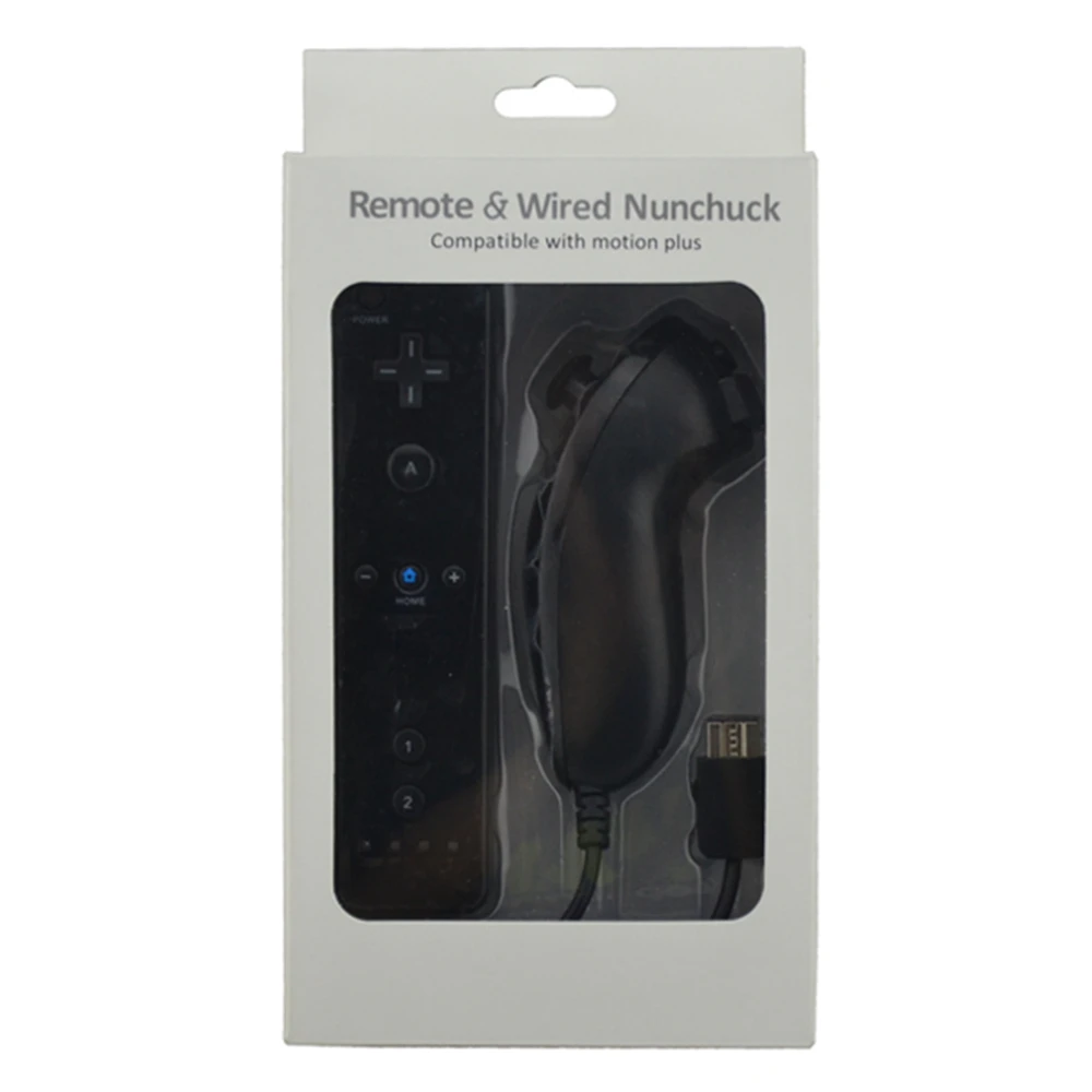 25 шт. много 7 цветов Remote и Nunchuck игра джойстик для wii пульта дистанционного управления Для nintendo wii геймпад без движения плюс