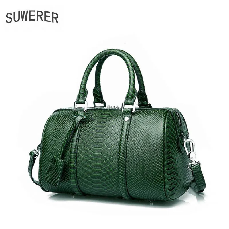 Vache À Épaule Totel Main Wine Green Marques En Femmes Boston Mode 2019 Véritable Nouvelles Sac De Cuir red black Sacs Peau 070BA