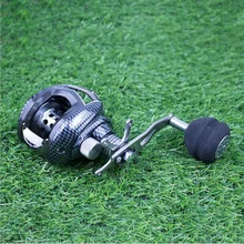 Змеиной кожи катушка для заброса приманки черный металл single Rocker EVA ручка катушки для соленой воды и пресной воды 13BB рыболовные катушки
