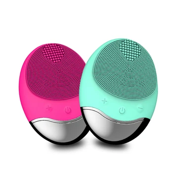 

USB Base Charge Deep Cleaning Face Electric Face Cleanser remove Make-up Residue Dry And Wet Face Cleaning Brush