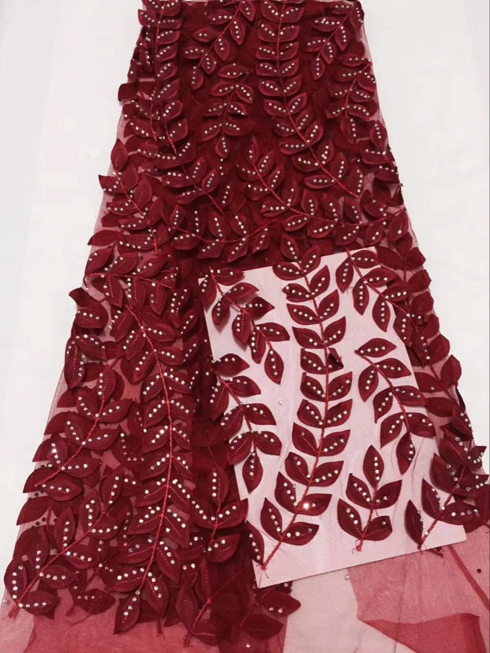 

African Lace Fabric 2018 High Quality Lace Nigerian Lace Fabric With Stones and Embroidery Tulle French Lace for Women dress -30