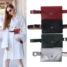 Поясная Сумка На застежке из THINKTHENDO кожи, поясная сумка для телефона, поясная сумка для ключей, кошелек для карт, регулируемые модные сумки для женщин