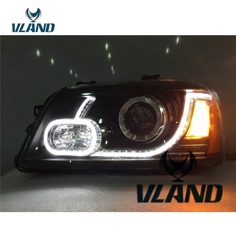 VLAND завод для автомобильных головных фар фара Highlander 2000 2004 2006 2007 светодиодная... Kluger