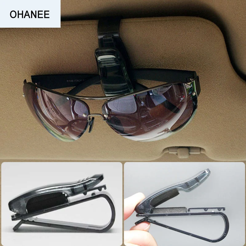 Vehicle sunglasses car holder eyeglasses holder for Glasses folder