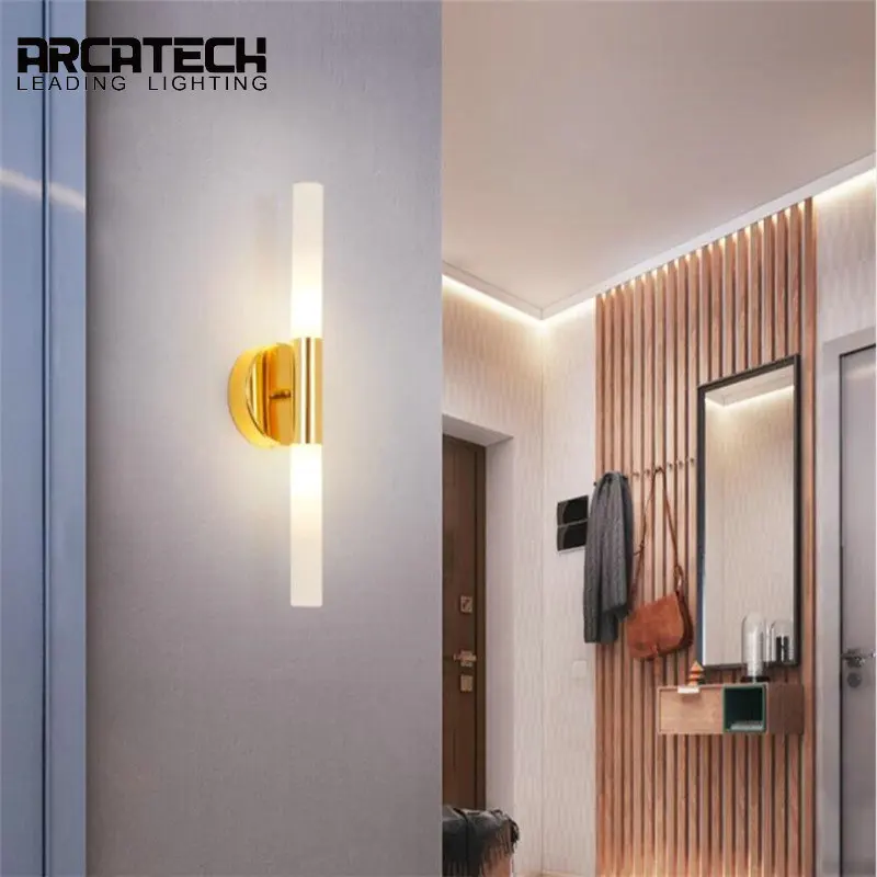

Wall Lamp Modern simplicity Double head Hotel bedside wall light Nordic Bar Aisle Corridor Living Room Wall Light AT-60