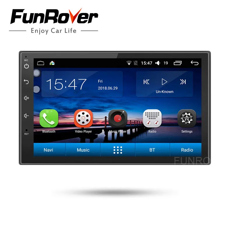 

Funrover 7" 2 Din Android 8.0 Car Multimedia Video radio tape recorder Player Tap PC Tablet GPS Navigation Stereo RDS usb No DVD