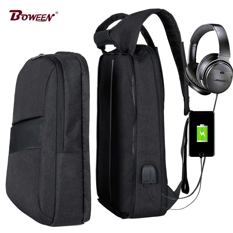

Removable Oxford 17 inch laptop backpack men computer back pack male USB multi-function large school bags bagpack Mochila
