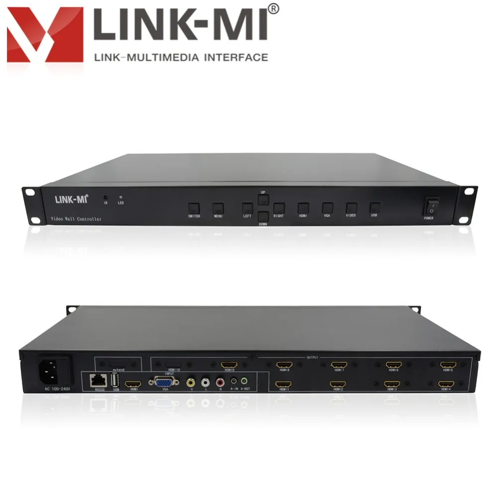LINK-MI LM-TV09S неправильный видео настенный контроллер Поддержка неправильного сращивания для вертикального или горизонтального ротатора экрана