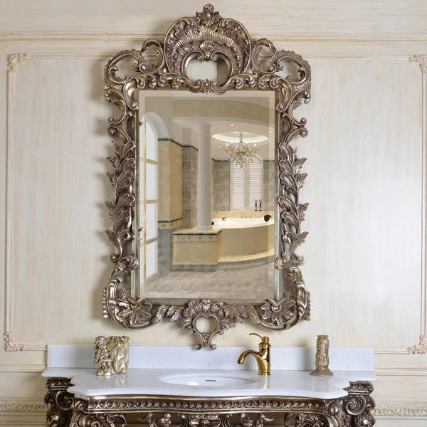 European Refined Resin Mirror European Style Luxury Decor Wall Art