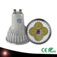 10X Светодиодный прожектор GU10 высокомощный светодиодный светильник 3 светодиодный S 4 светодиодный S 5 светодиодный S теплый белый/холодный белый 85-265 V Ультра яркий GU 10 светодиодный светильник