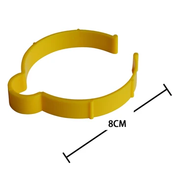 

EHDIS Yellow 8cm Vehicle PVC Auto Car Decal Film Roll Clip Hoop Ring Vinyl Sheet Clip Fastener Roll Clamp Ring Diameter Tool