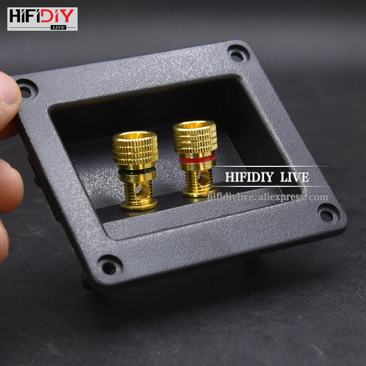 HIFIDIY LIVE динамик распределительная коробка динамик s Клеммная коробка оболочка 2 медные клеммы(отверстие для установки 75x55 мм) провод Кабельный разъем