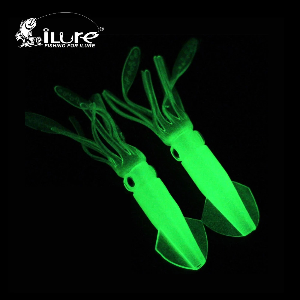 4 Pcs/lot Soft Fluke Squid Fishing Lures Large Saltwater Octopus Skirt