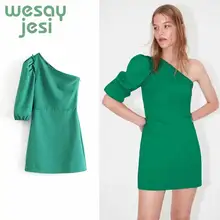 Dress summer england sexy single shoulder solid party dress women vestidos asymmetric vestidos de fiesta de noche minii dresses asymmetric shoulder solid pullover