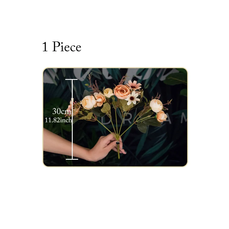 Искусственный цветок, Шелковая Роза, свадебный букет, Ретро стиль, деревенский пион, имитация цветов, искусственные цветы для свадебного декора G2840
