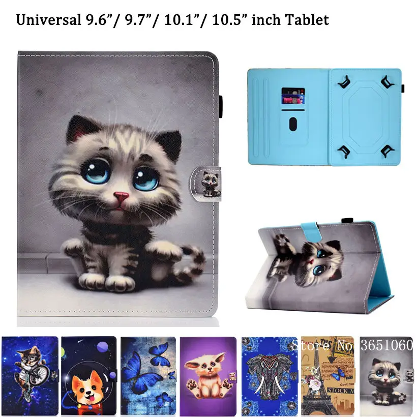 

For Huawei MediaPad T3 T5 10 Universal Case for 9.6 9.7 10 10.1 10.5 Inch Tablet Cover for iPad Pro Air 10.5 Stand Funda Shell