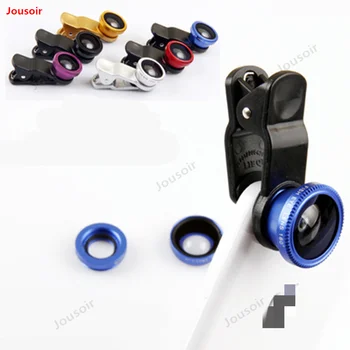 

Mobile Universal Universal clip wide angle fish Eye macro Three in one lens wide-angle selfie lens general CD50 T03