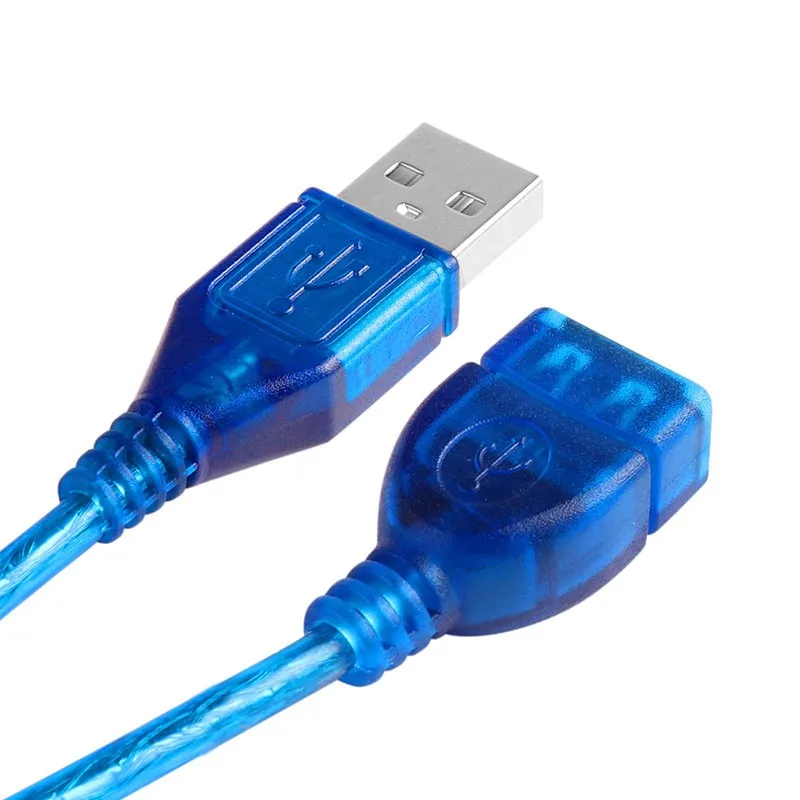 USB 2,0 Мужской к женскому USB кабель Удлинительный кабель 1 м/3 М медный провод удлинитель шнура для ПК ноутбука Жесткий драйвер