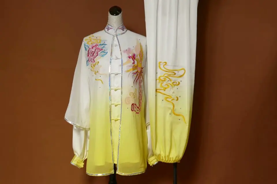 Wushu taichi одежда тайцзи changquan Униформа боевые искусства соревнования вышитые