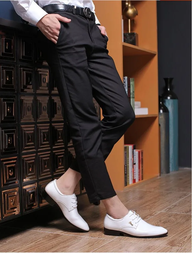 Lace Black brown Design Mocassins De Escritório 2018 Formal Sapatos Novo Bico Fino Calçado up Negócios Mens white Delocrd Homem CTXaxqECw