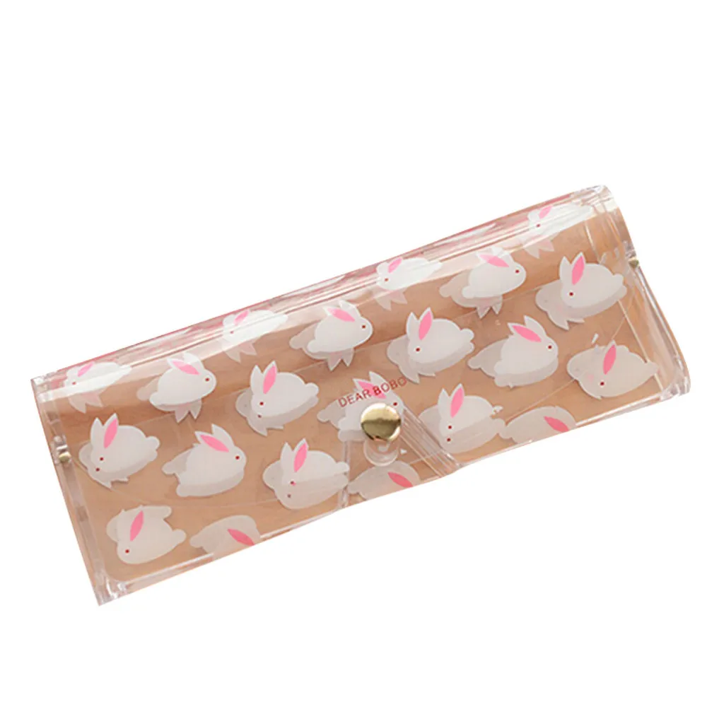 Kawaii мультяшные животные очки из пвх коробка прозрачный чехол для очков инструменты для женской гигиены продукт для медицинских принадлежностей