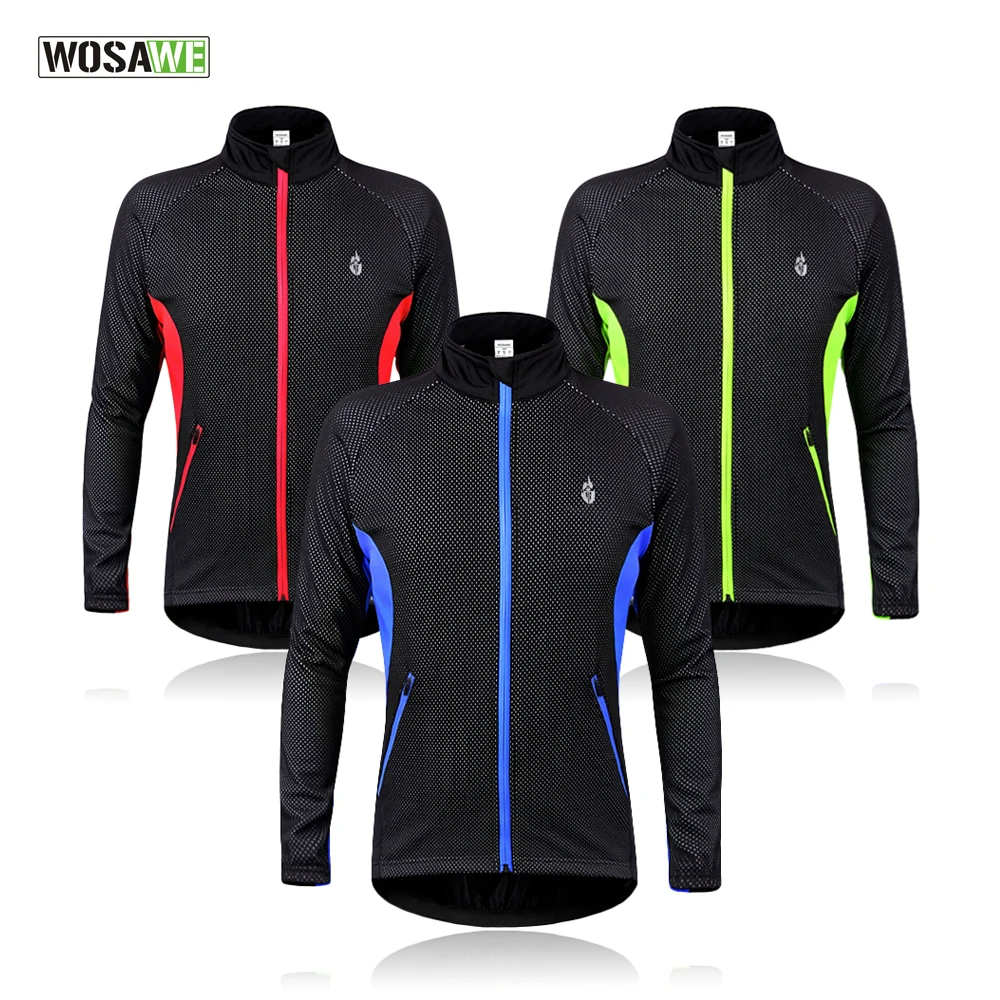 WOSAWE Cycling Jacket Windproof Waterproof Bike Bicycle Clothes MTB