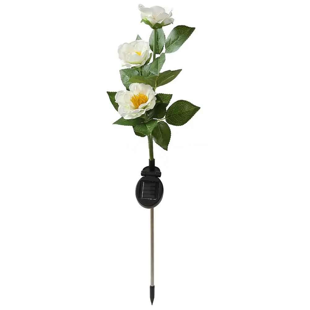 

Brand New Solar Camellia Flower Lights, Solar Powered Garden Outdoor Decorative Landscape LED Camellia Lights , Great Gift