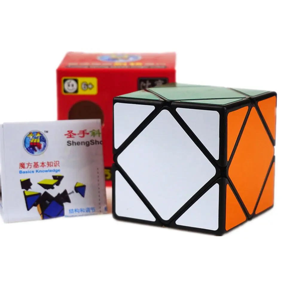 

Shengshou Skew Cube 3x3 Magic Cube Strange-shape Magic Speed Cube Professional Puzzle Toys For Children Kids Gift Toy