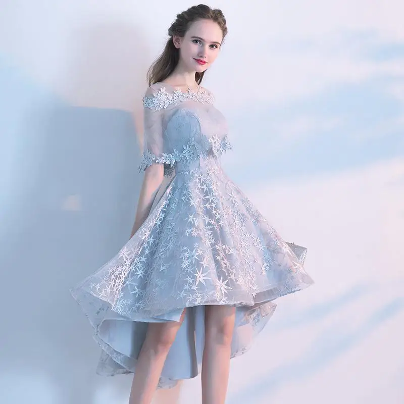 Пикантные китайский стиль вечерние короткие Cheongsam женщин Тонкий платье брак роскошные свадебные Qipao модная одежда Vestido - Цвет: B - Silver Gray