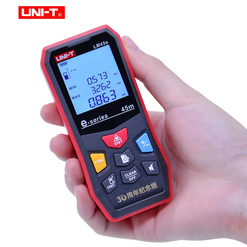 UNI-T LM45e LM60e Laser Rangefinder Digital Laser Distance Meter 45m/60m Addition/Subtraction Volume/Area Diastimeter UNI-T LM45e LM60e Laser Rangefinder Digital Laser Distance Meter 45m/60m Addition/Subtraction Volume/Area Diastimeter