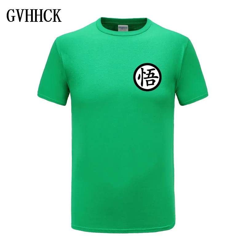 Брендовая футболка с Драконий жемчуг, мужская летняя футболка с Драконий жемчуг Z super son goku, облегающая футболка для косплея, 3D футболки, vegeta, футболка Homme - Цвет: green