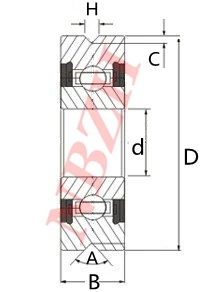 2 шт. v626zz v62010 v-образные шарикоподшипник 6x20x10 мм подшипник шкива треугольный паз подшипник для машины