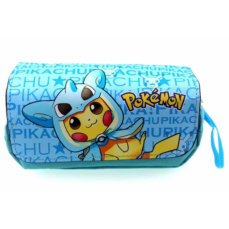 Прохладный Pocket Monster POKE аниме косметички из PU искусственной кожи на молнии школьный Карандаш Чехол флеш-накопитель сумка большой вместимости, сумка канцелярские