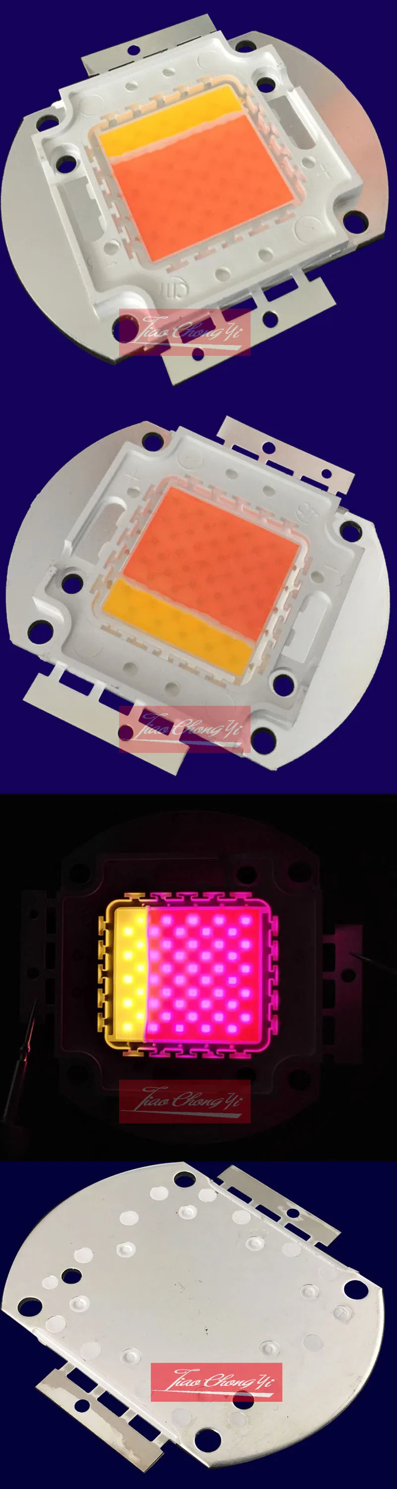 Новый 50 Вт привело растут чип, 80% полный ассортимент 380-840nm, 20% теплый белый свет, люменов, высокая PPFD для комнатных растений растут