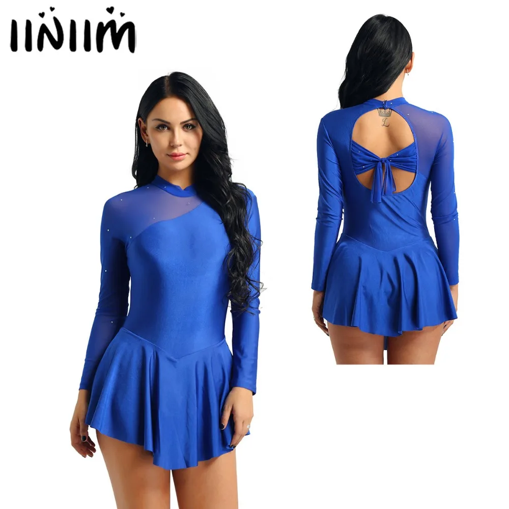 Women Ballet Exercise Dancewear Adult Costume Neck Halter Backless