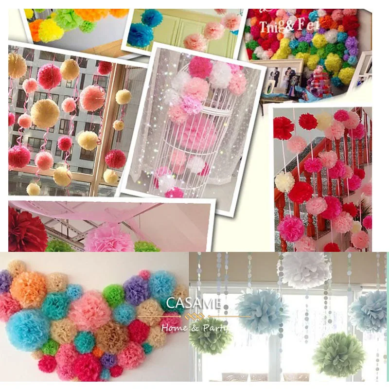 paper pompom flower wedding party decoration peony artificial flower (83)