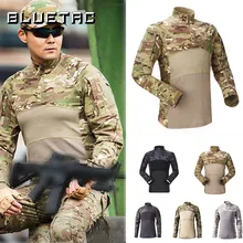 Тактический костюм лягушки костюм с длинными рукавами хлопковый открытый боевой пиджак сетчатый дышащий Камуфляжный костюм