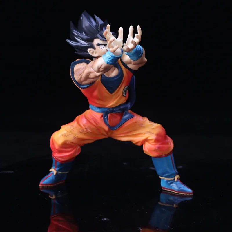 Dragon Ball Super Saiyan Son Goku Shock Wave Pvc Action Figure Model Toy Movie &amp TV DIY Display Cartoon Chrstmas Gift | Игрушки и