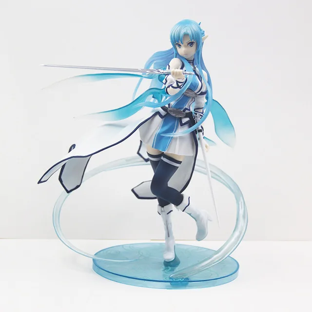 Sword Art Online Figure Asuna Yuuki Water Spirit Kirito Asuna Sexy Girl PVC Model Gift no retail box (Chinese Version)