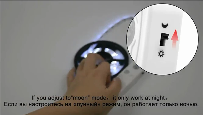 Датчик движения светодиодная лента 1 м 2 м 3 м PIR сенсор Светодиодная лента 2835 для DIY под кровать свет спальня Санузел ночные светильники USB интерфейс