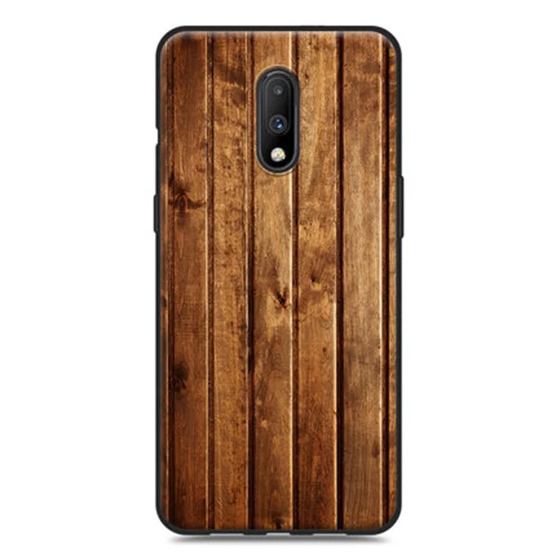 Силиконовый бампер для Oneplus 7 чехол мягкий TPU дерево камень Стиль задняя крышка Oneplus7 телефонные чехлы для One plus 7 семь бампер