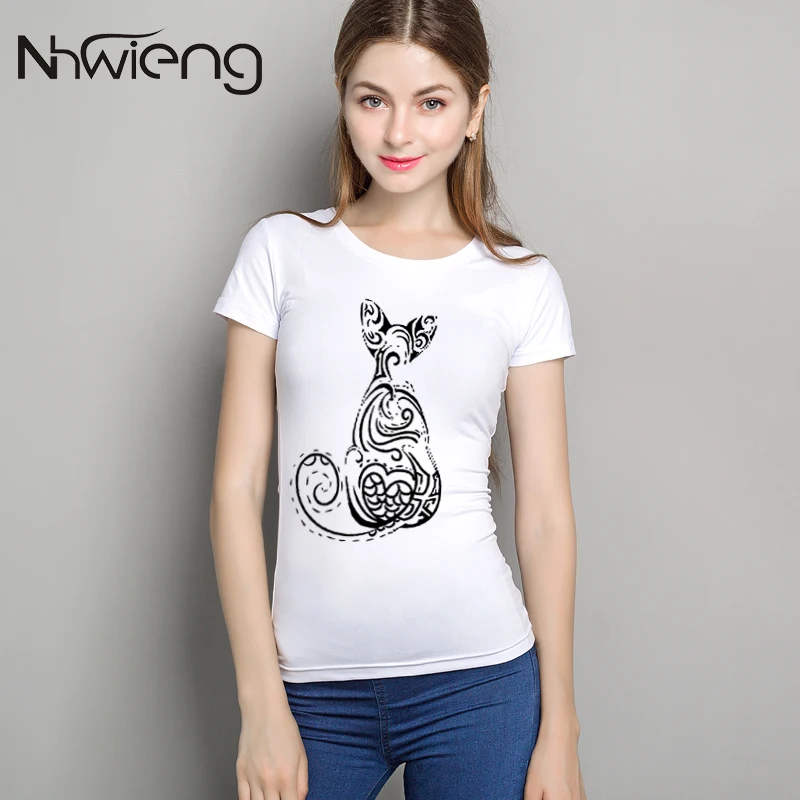 Для женщин с коротким рукавом белый тонкий футболки Большие размеры o-образным