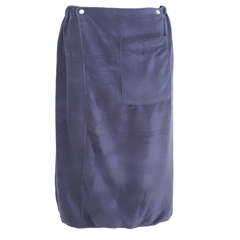 Новое модное мужское носимое волшебное Mircofiber банное полотенце с карманом мягкое пляжное банное полотенце - Цвет: gray