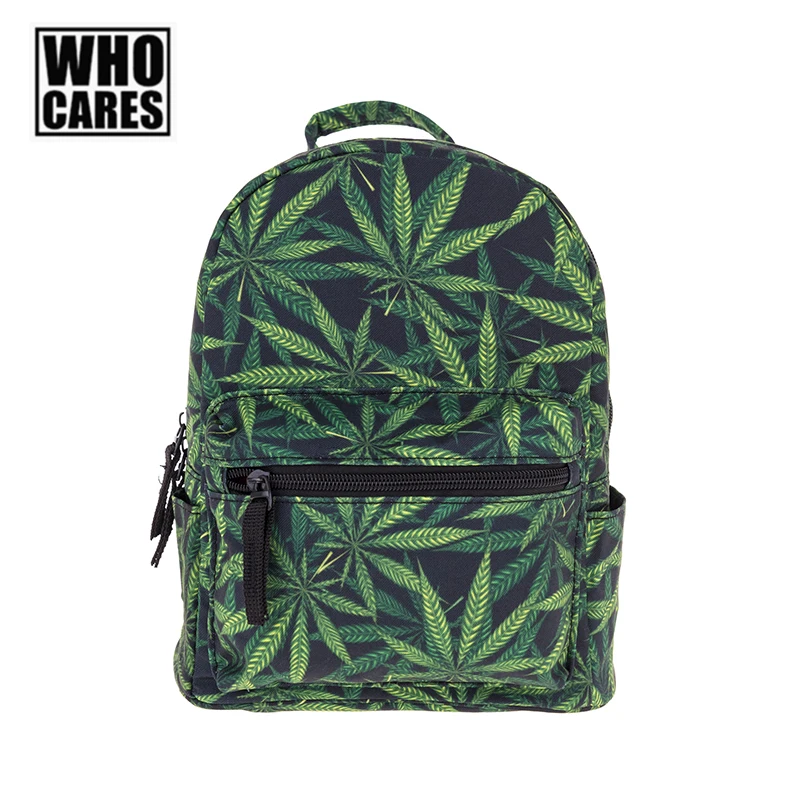 

Ganja Leaf Mini Backpack Fashion Women Travel Small Backpack for School Bags for Teenagers Schoolbag Preepy Vintage Backpack
