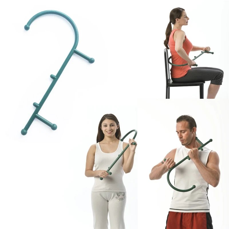 

Body massager Muscle pain use trigger point massage tools deep pressure thera cane body waist back neck Self-Massage Tool