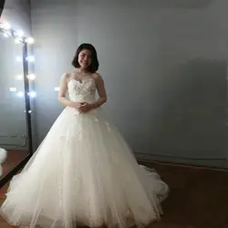 Katristsis d Vestidos De Novia 2019 недорогое свадебное платье кружевное свадебное платье на заказ невесты Принцесса Милая А-силуэт свадебное платье