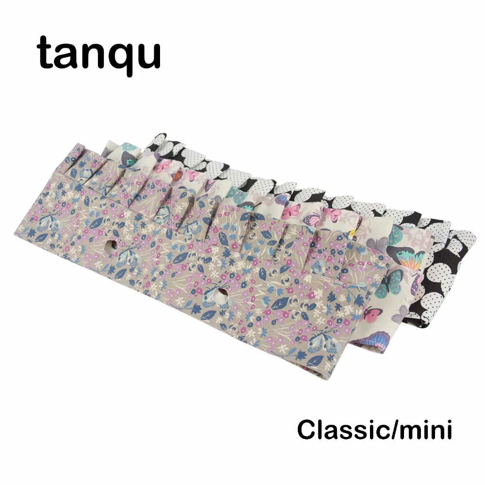 tanqu Flounce Floral Canvas Fabric Classic Mini Trim for Obag O Bag Accessory tanqu Flounce Floral Canvas Fabric Classic Mini Trim for Obag O Bag Accessory
