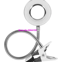Creative 2 en 1 pince lampe de Table Design USB réglable blanc froid lampe de bureau pour sourcil tatouage Nail Art beauté maquillage accessoire